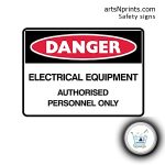 "Danger - High Voltage" electrical signs shop online