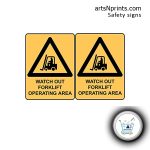 "Caution - Watch for Forklifts" safety signs shopping online
